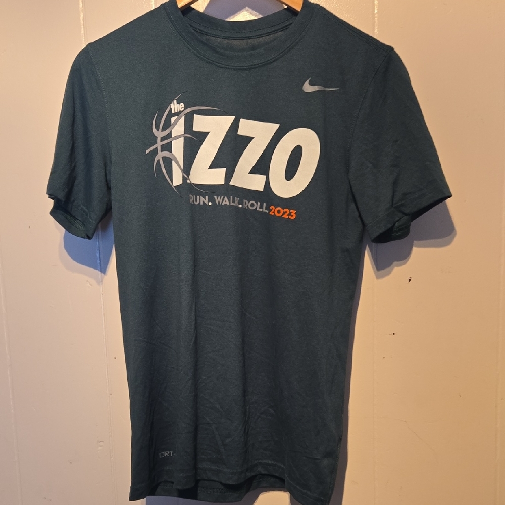 Nike Men's Deep Green and White Graphic Tee